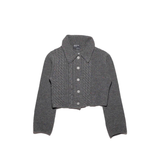 ENFANTS RICHES DEPRIMES - Women Collared Cropped Cardigan