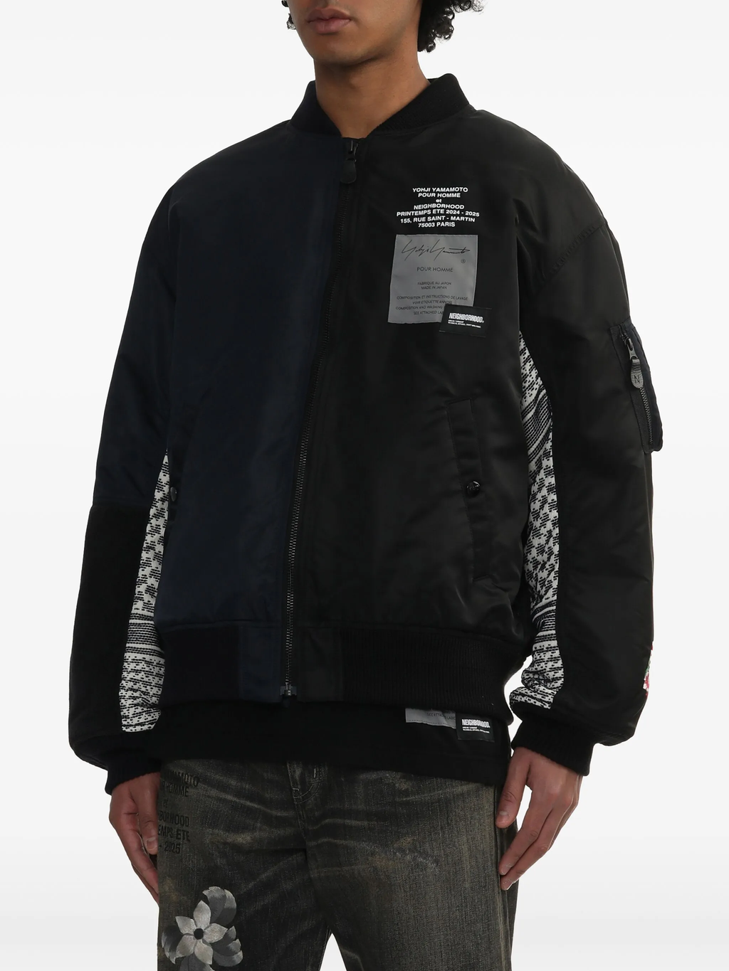 YOHJI YAMAMOTO POUR HOMME - Men Neighborhood MA-1 Jacket