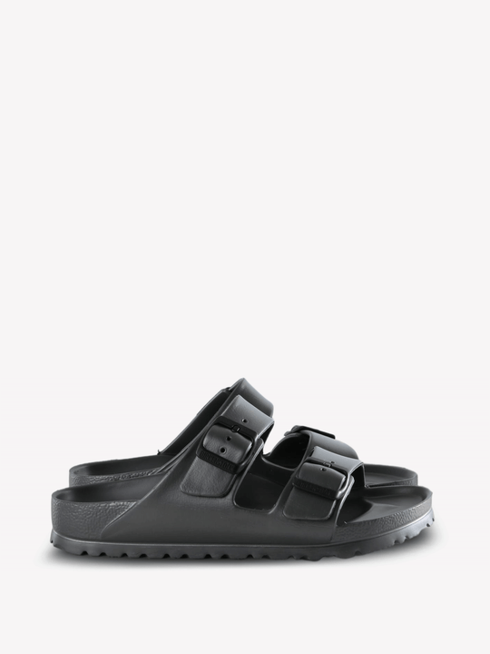 Grey sandals, side view