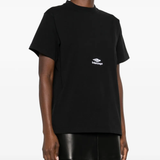 black tops worn by a person, showing the tops fit