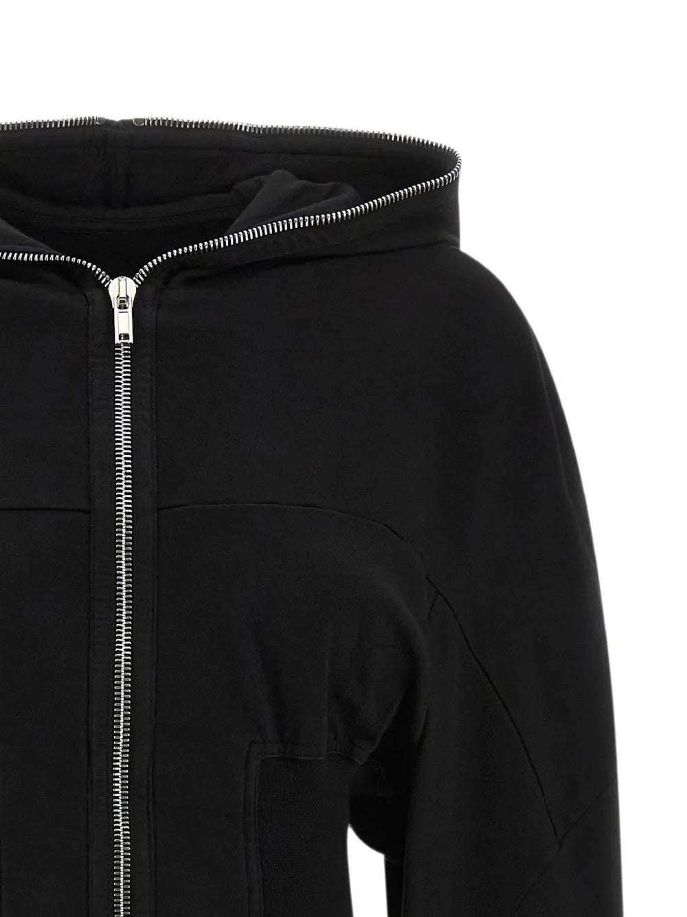 Black hoodie, front view