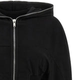 Black hoodie, front view
