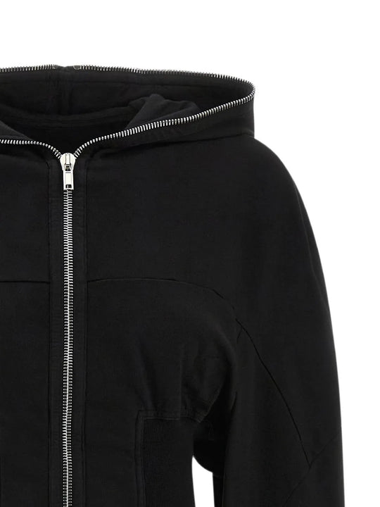 Black hoodie, front view