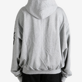 Grey t-shirt, full body view