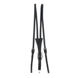 Black accessories, front view