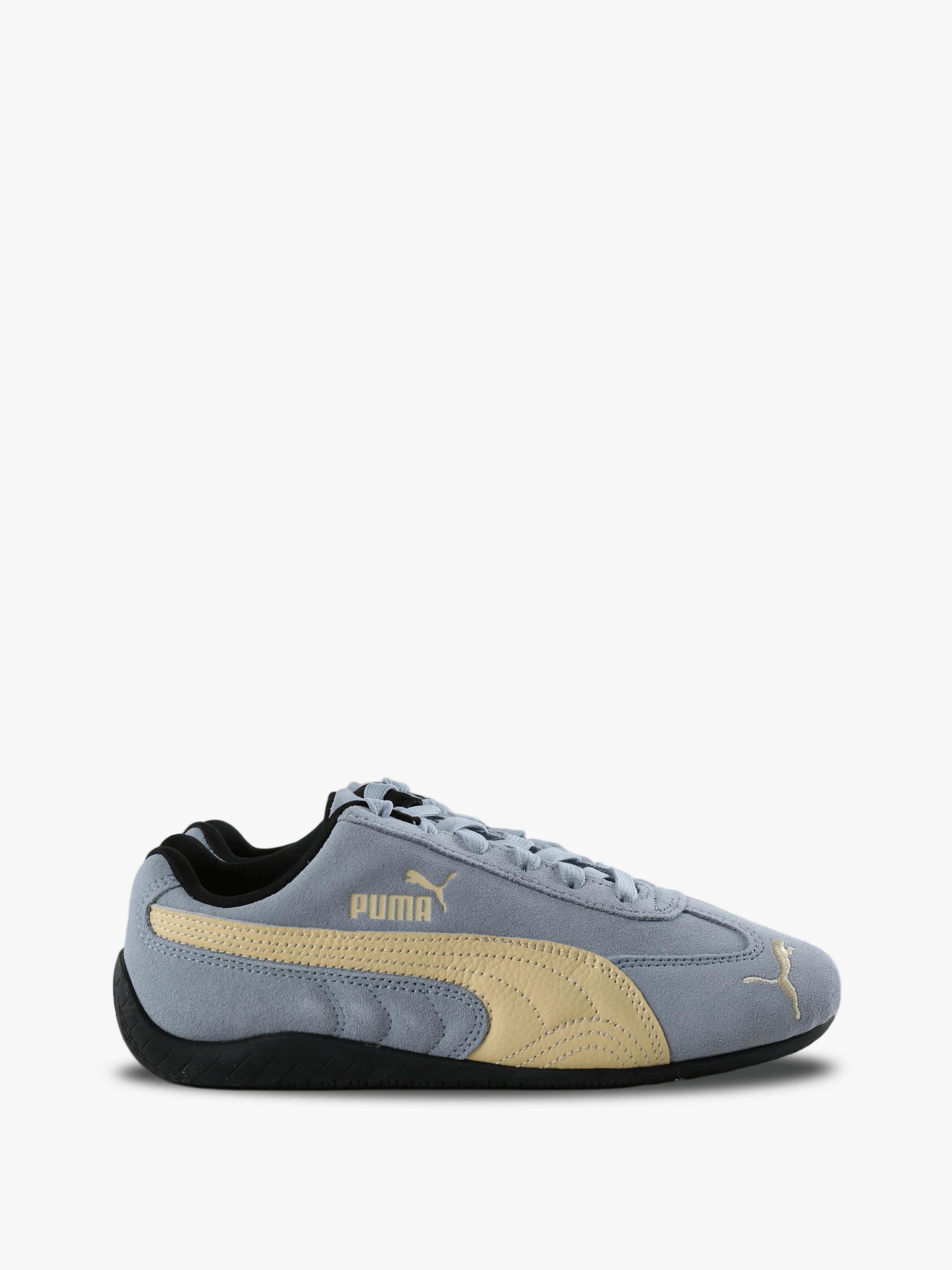 Blue shoes, front view