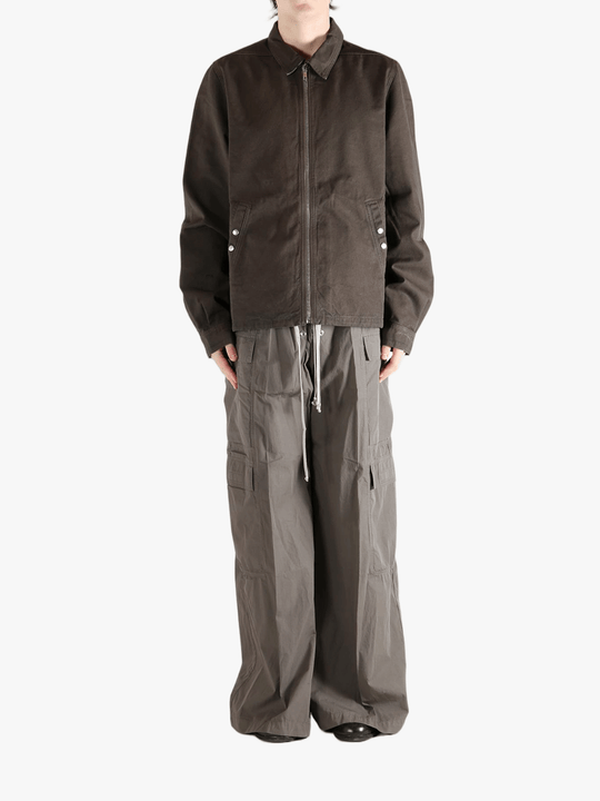 Brown jacket, full body view