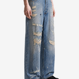 Blue jeans, full body view