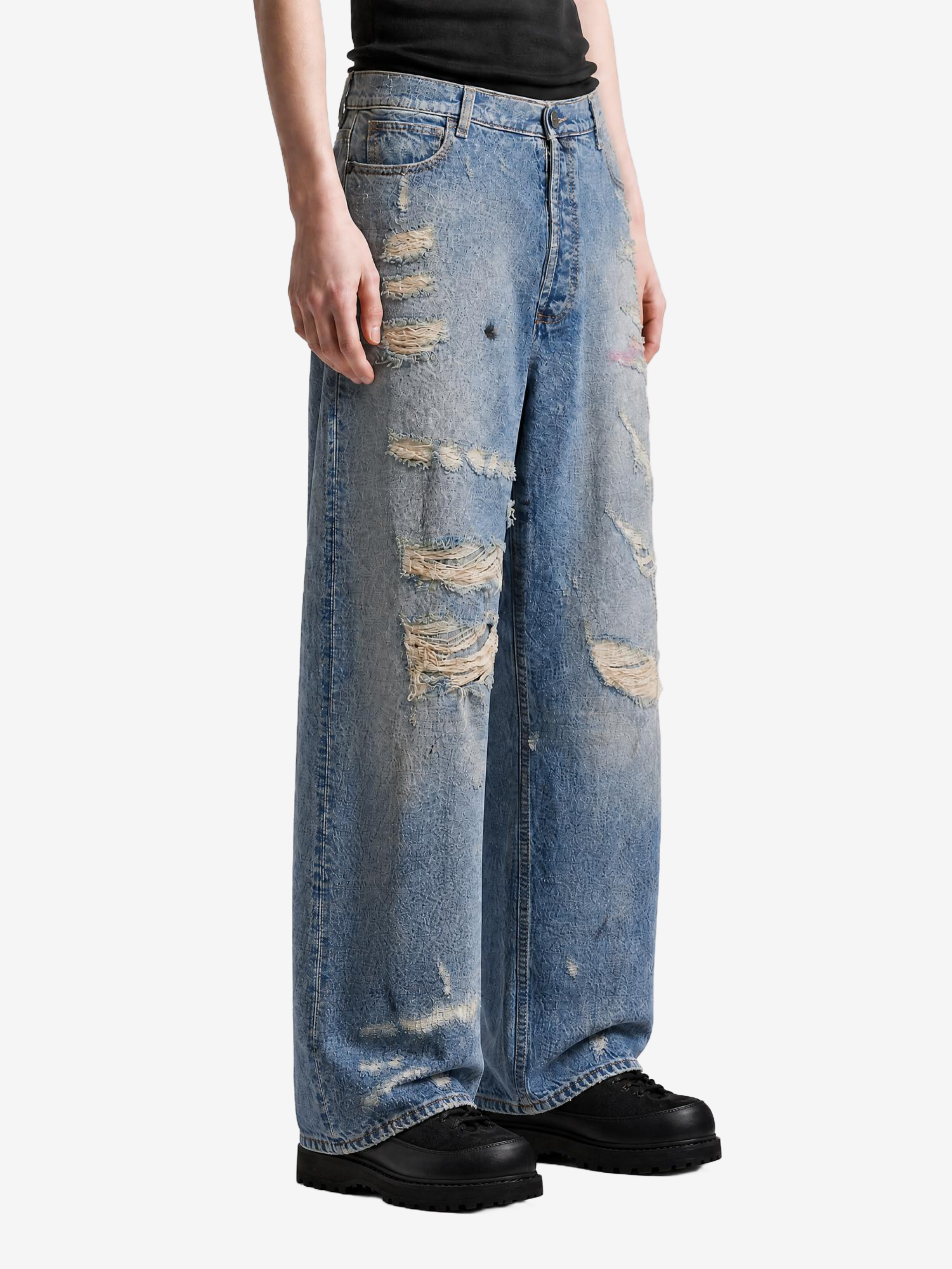 Blue jeans, full body view