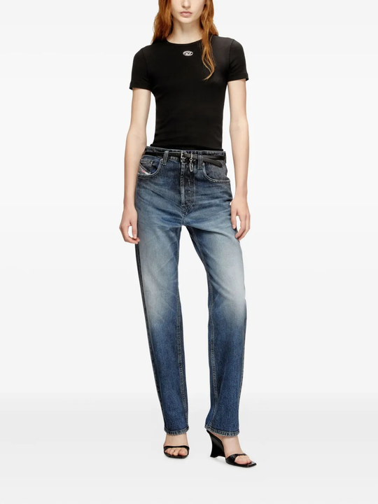 black top, full body view