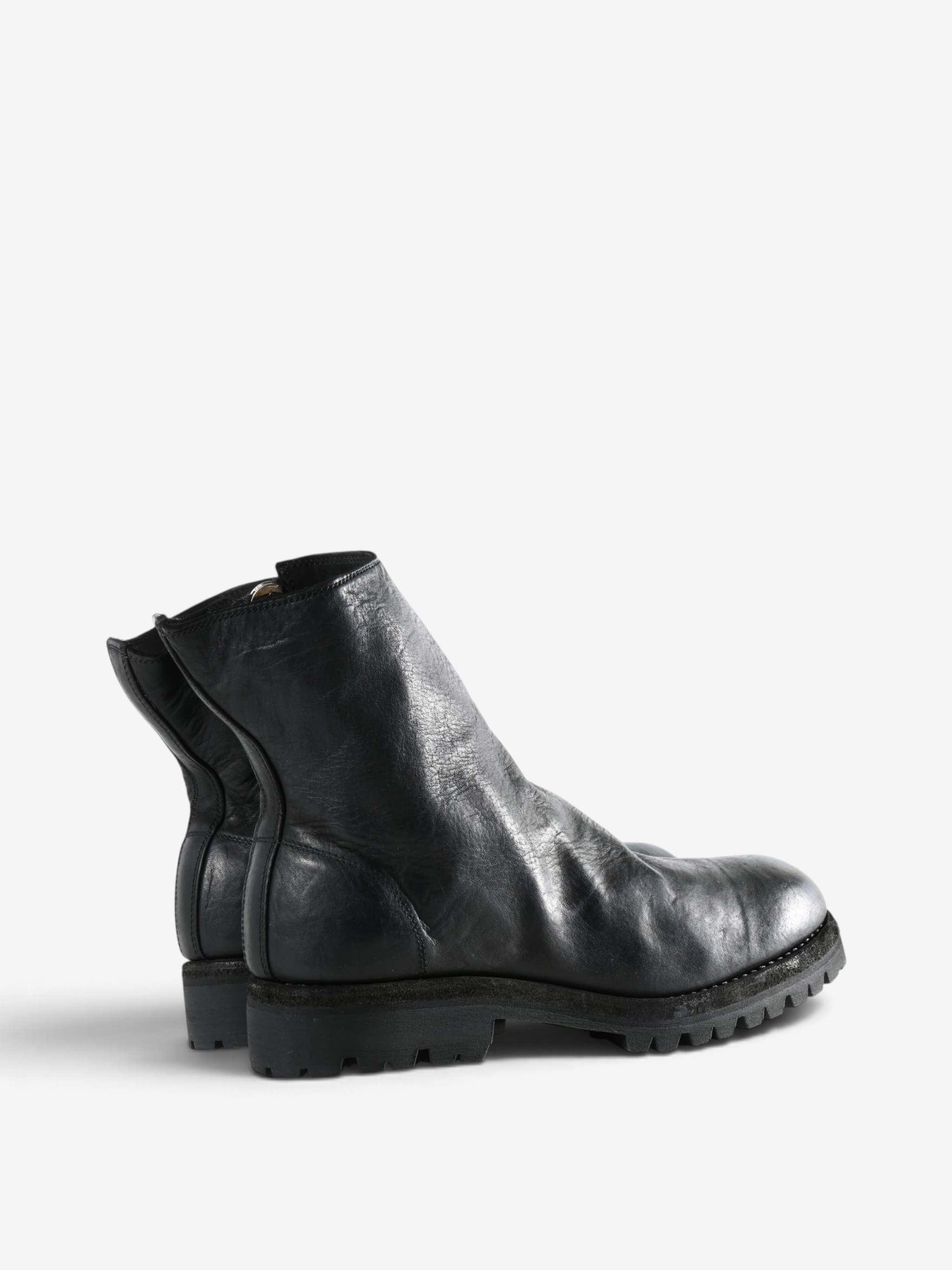 Black boots, side view