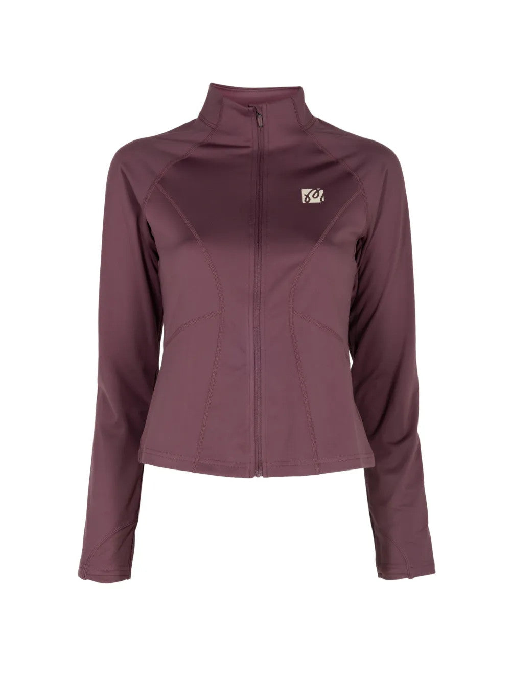 Burgundy jacket, front view