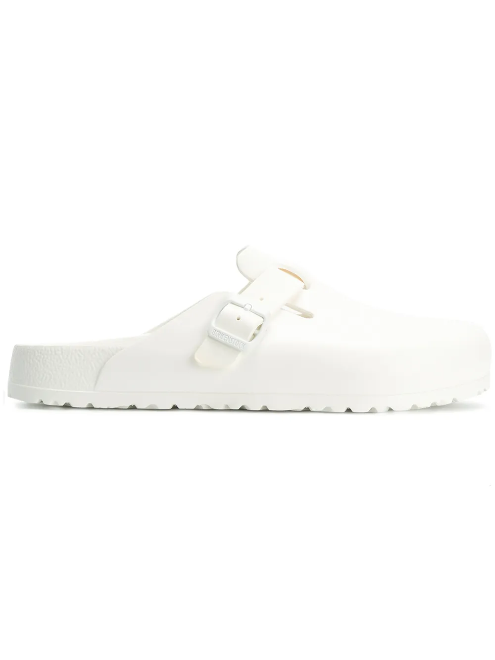 White sandals, front view