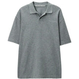 ALEXANDER WANG - Unisex Allover Hotfix Short Sleeve Polo Tee
