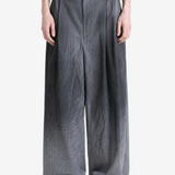 Grey pants, full body view