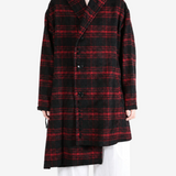 Red jacket, full body view