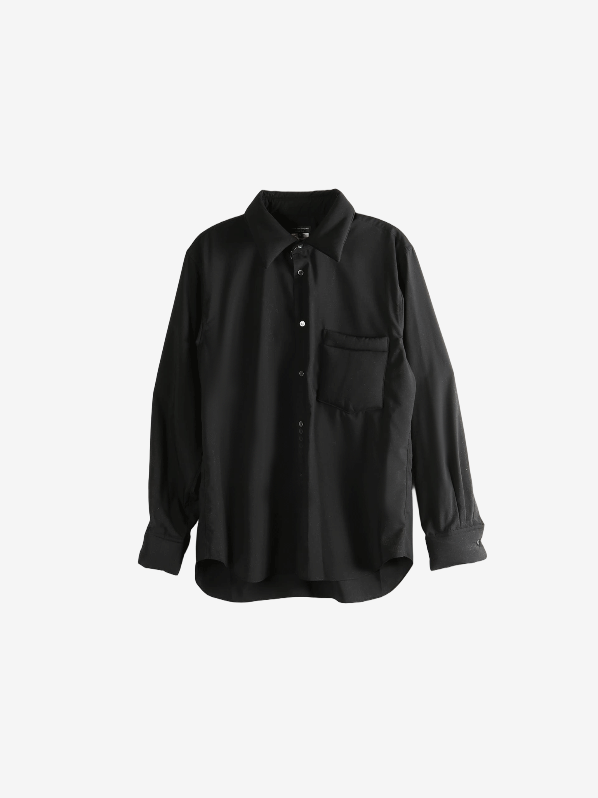 Black shirt, front view