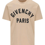Tan t-shirts, front view