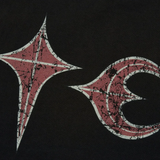 Close up of Black t-shirt,showing texture of the cotton fabric