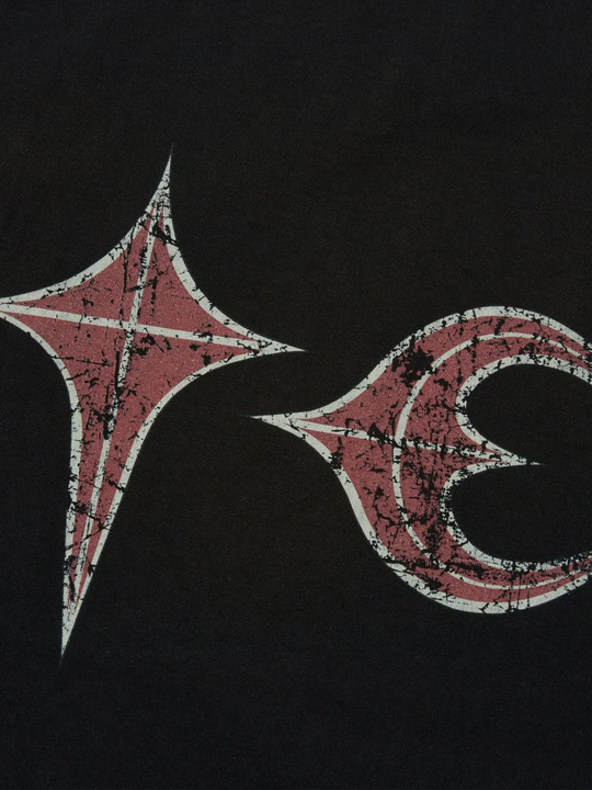 Close up of Black t-shirt,showing texture of the cotton fabric