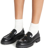 Black shoes, full body view