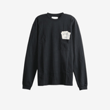 Black t-shirt, front view