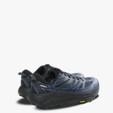 Navy sneakers, back view