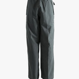 Black pants worn by a person, showing the pants's fit