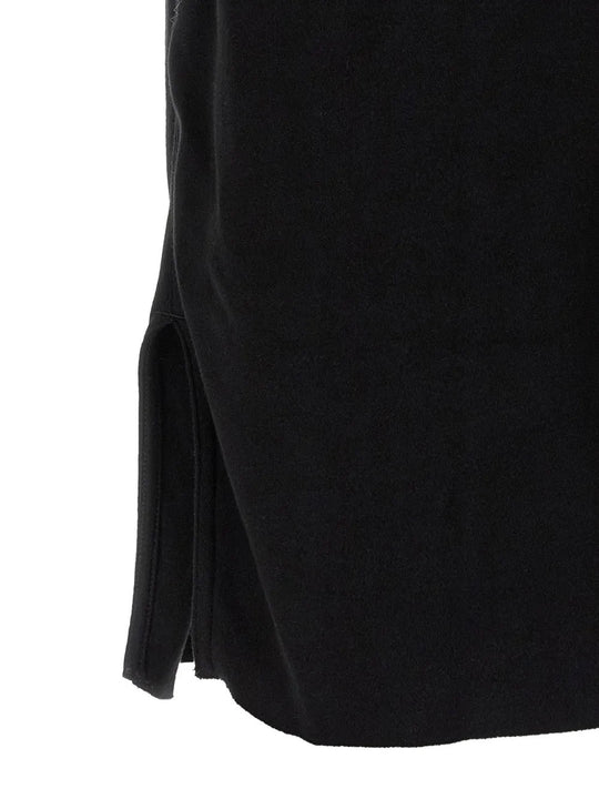 Close up of Black shorts, showing texture of the 100% cotton fabric