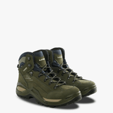 Green sneakers, side view