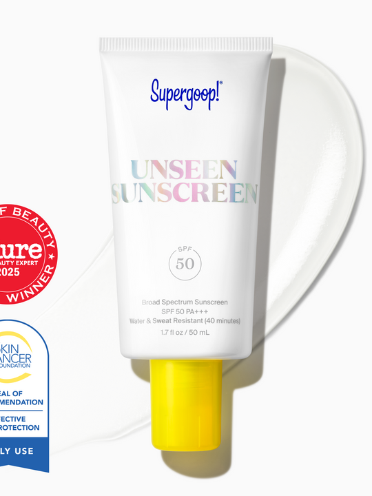 White sunscreen, front view