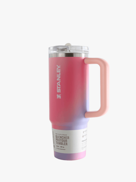 Pink product, front view