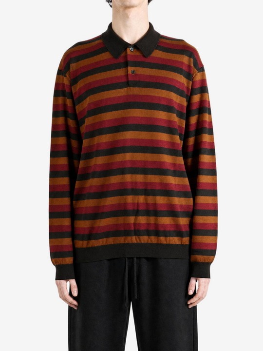 Brown shirt, full body view