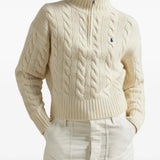 POLO RALPH LAUREN - Women Long Sleeve Mock Neck Sweater Pullover