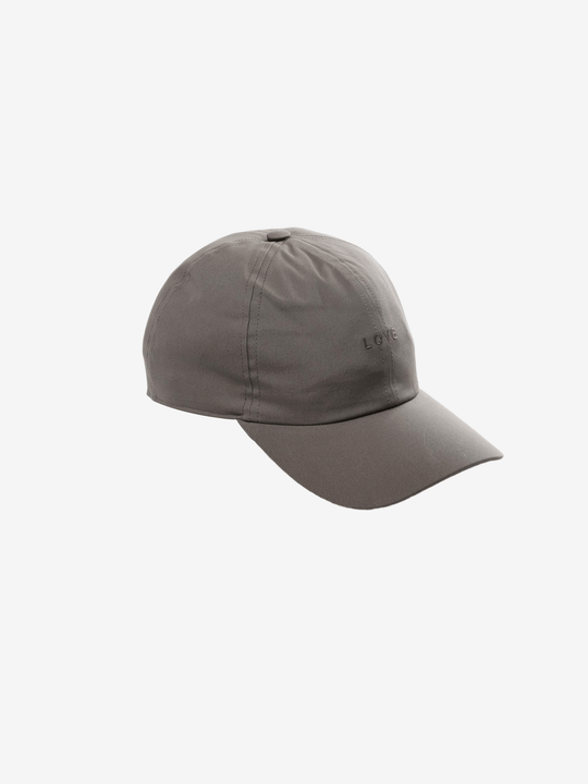 Grey hat, side view