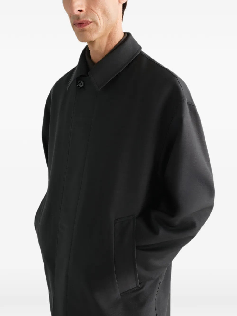 Black jacket, front view