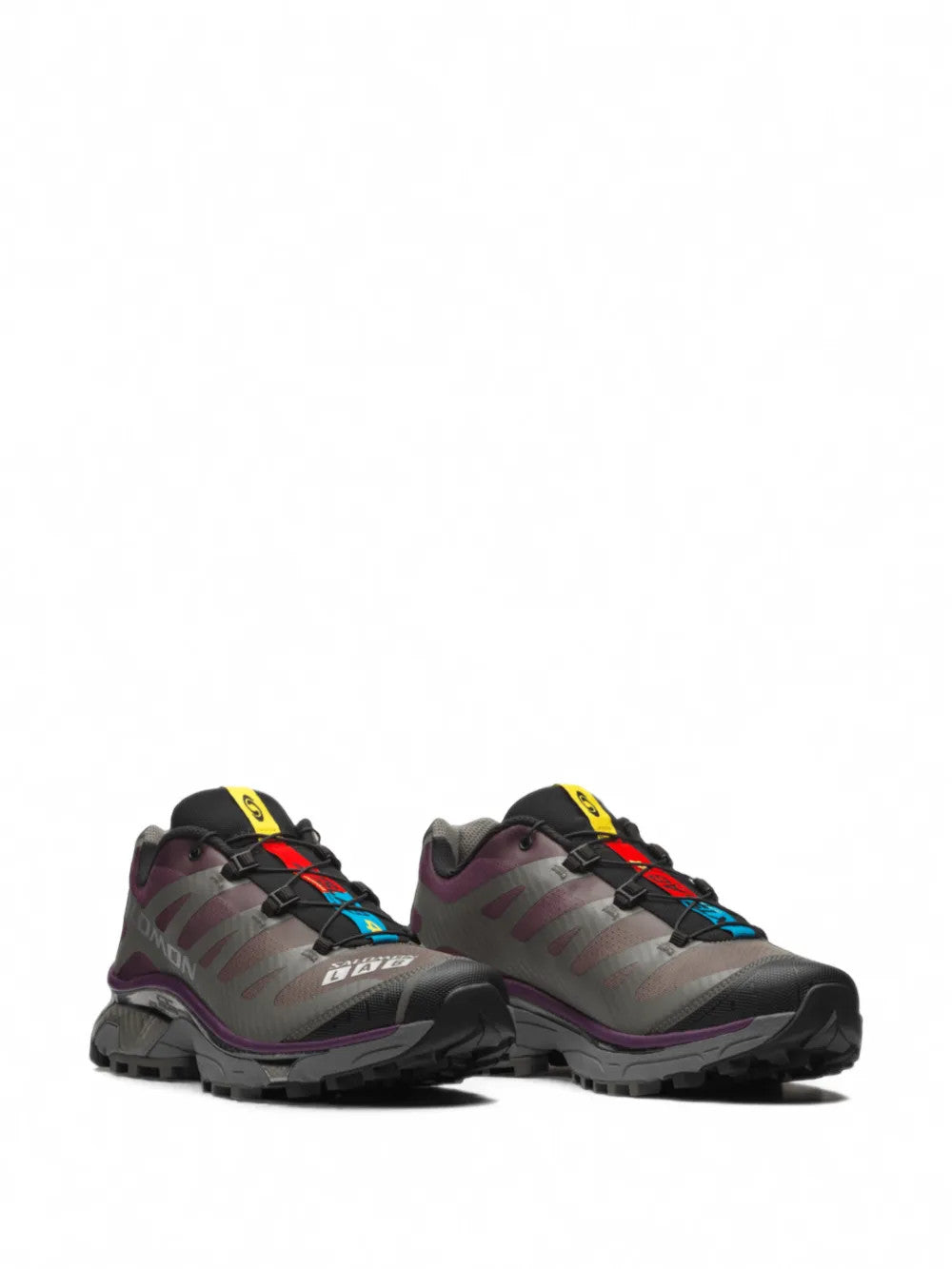 Purple shoes, front view