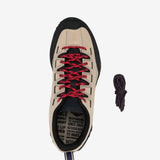 Tan sneaker, front view