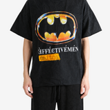 Black t-shirt, full body view