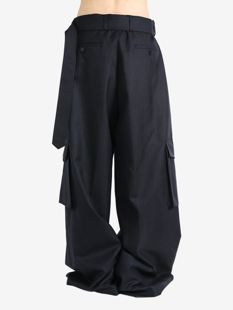 DRIES VAN NOTEN - Men Wide Belted Pants