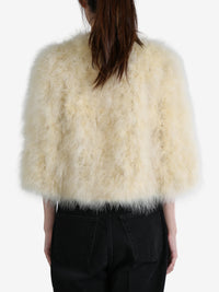 YVES SALOMON - Women Cropped Feather Jacket