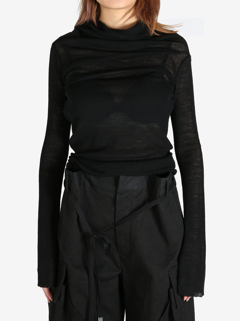 ANN DEMEULEMEESTER - Women Tizziana Drop Shoulder Long Sleeve Knitt