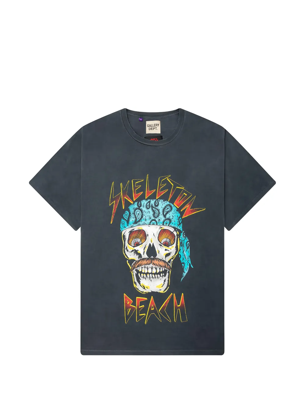 Black t-shirt, front view
