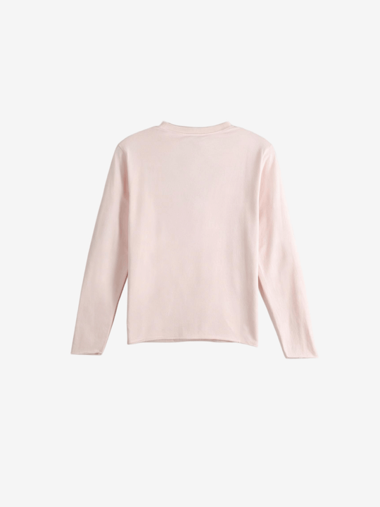 Pink t-shirt, back view