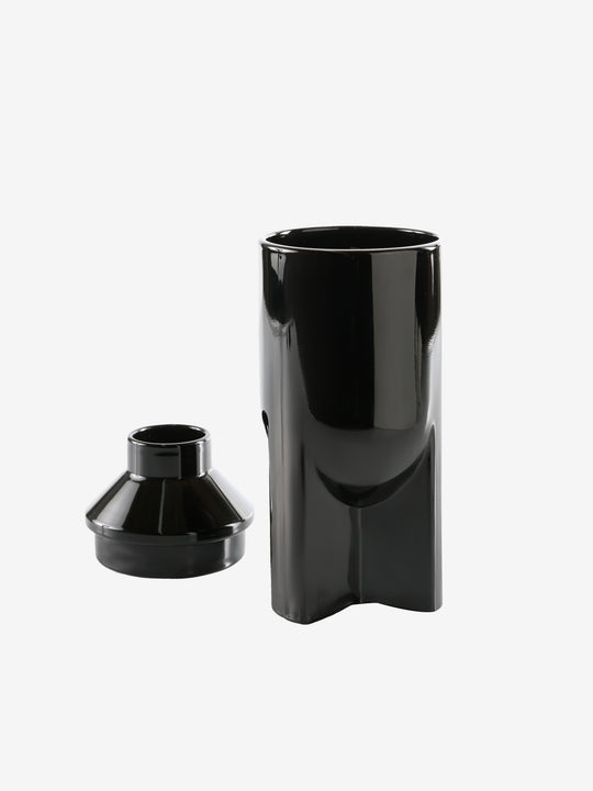 Black candle, side view