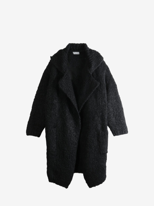 Black knitwear, front view