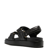 Black sandal, back view