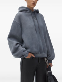 T BY ALEXANDER WANG - Women Essential Terry With Puff Paint Logo Hoodie