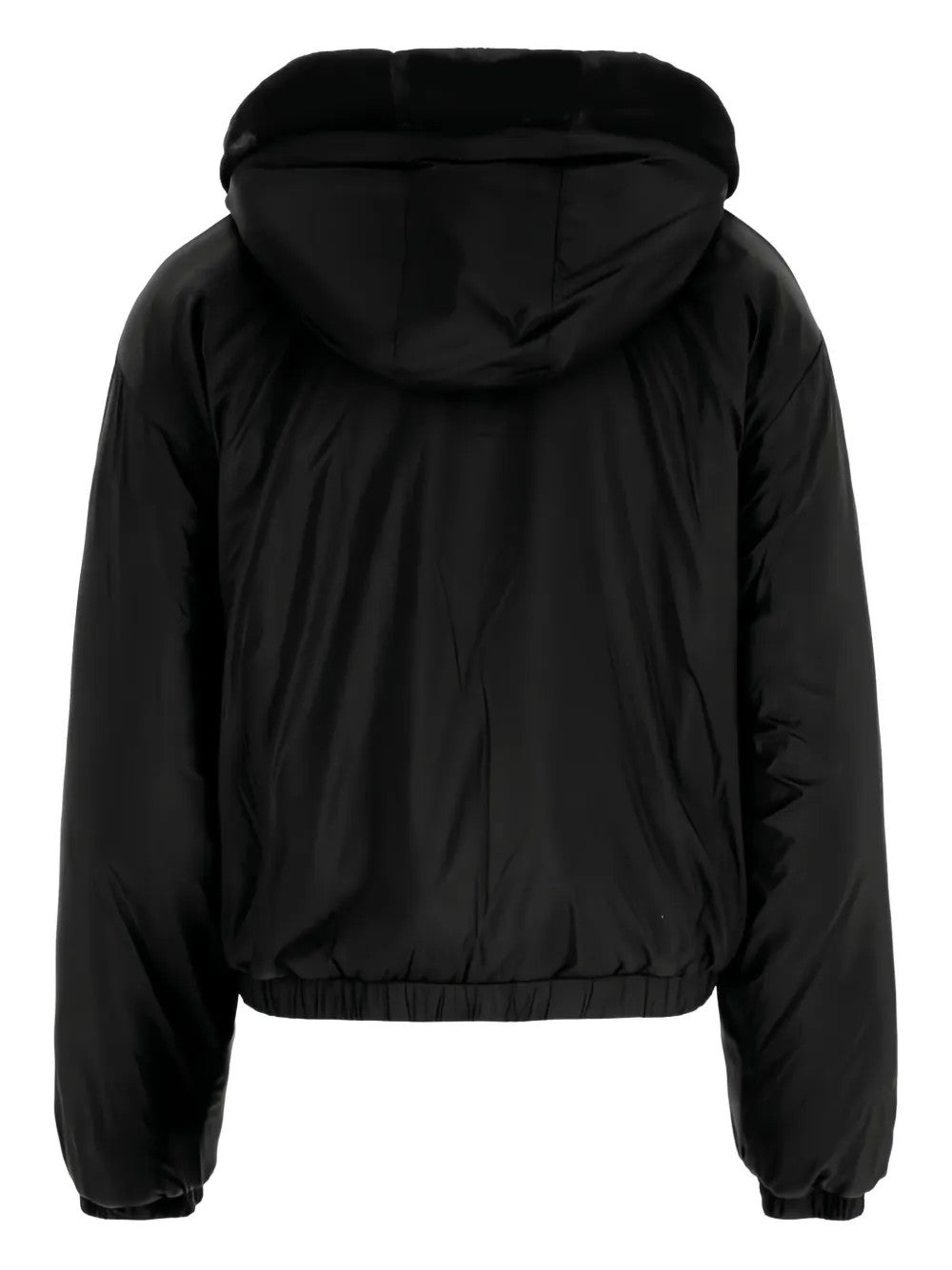 Black jacket, back view
