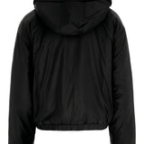 Black jacket, back view